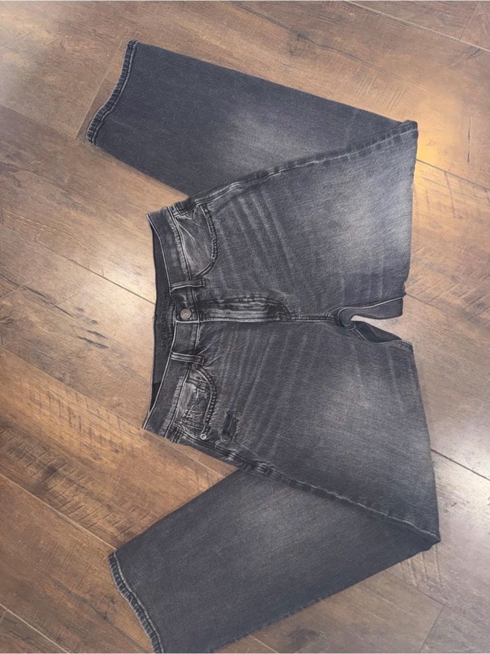 American Eagle Outfitters Washed Black Boyfriend Jeans